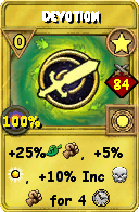 Wizard101 Star spell card: Devotion, Spell ID 12000