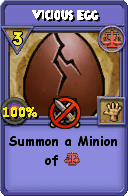 Wizard101 Balance spell card: Vicious Egg, Spell ID 12904
