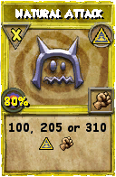 Wizard101 Myth spell card: Natural Attack, Spell ID 12257