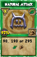 Wizard101 Life spell card: Natural Attack, Spell ID 12357
