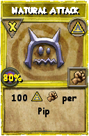 Wizard101 Myth spell card: Natural Attack, Spell ID 12363