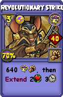 Wizard101 Storm spell card: Revolutionary Strike, Spell ID 12801