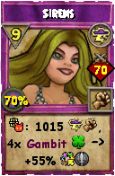 Wizard101 Storm spell card: Sirens, Spell ID 12004