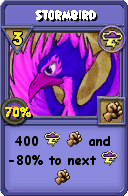 Wizard101 Storm spell card: Stormbird, Spell ID 12159