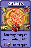 Wizard101 Balance spell card: Supernova, Spell ID 12315