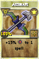 Wizard101 Star spell card: Accurate, Spell ID 12020