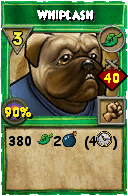 Wizard101 Life spell card: Whiplash, Spell ID 12298