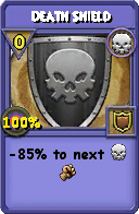 Wizard101 Death spell card: Death Shield, Spell ID 13003