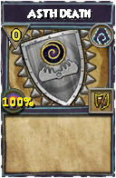 Wizard101 Shadow spell card: ASTH Death, Spell ID 13012