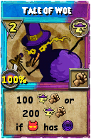 Wizard101 Storm spell card: Tale of Woe, Spell ID 13029