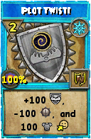Wizard101 Ice spell card: Plot Twist!, Spell ID 13031