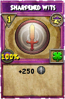 Wizard101 Storm spell card: Sharpened Wits, Spell ID 13034