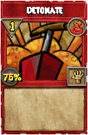 Wizard101 Fire spell card: Detonate, Spell ID 13069