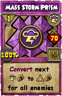 Wizard101 Storm spell card: Mass Storm Prism, Spell ID 13085