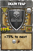 Wizard101 Death spell card: Death Trap, Spell ID 13128