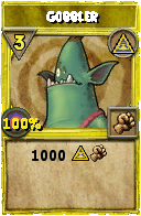 Wizard101 Myth spell card: Gobbler, Spell ID 13141