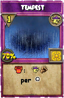 Wizard101 Storm spell card: Tempest, Spell ID 13152