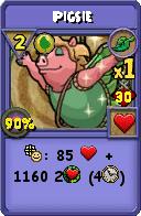 Wizard101 Life spell card: Pigsie, Spell ID 13168
