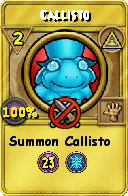 Wizard101 Myth spell card: Callisto, Spell ID 13179