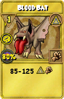 Wizard101 Myth spell card: Blood Bat, Spell ID 13198