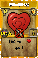 Wizard101 Sun spell card: Primordial, Spell ID 13210