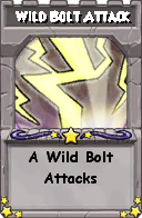 Wizard101 School 16 spell card: Wild Bolt Attack, Spell ID 13211