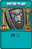 Wizard101 Myth spell card: Rusted Ward, Spell ID 13214