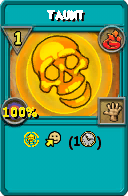 Wizard101 Fire spell card: Taunt, Spell ID 13230