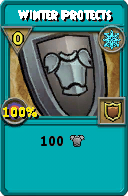 Wizard101 Ice spell card: Winter Protects, Spell ID 13232