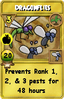 Wizard101 Gardening spell card: Dragonflies, Spell ID 13233