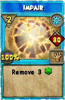 Wizard101 Ice spell card: Impair, Spell ID 13248