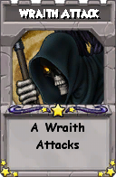 Wizard101 School 16 spell card: Wraith Attack, Spell ID 13253