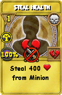 Wizard101 Death spell card: Steal Health, Spell ID 13269