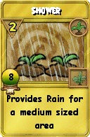 Wizard101 Gardening spell card: Shower, Spell ID 13272