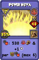 Wizard101 Balance spell card: Power Nova, Spell ID 13286