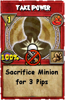 Wizard101 Fire spell card: Take Power, Spell ID 13302