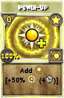 Wizard101 Star spell card: Power-Up, Spell ID 13319