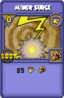 Wizard101 Storm spell card: Minor Surge, Spell ID 13320