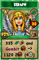 Wizard101 Life spell card: Seraph, Spell ID 13342