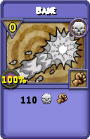 Wizard101 Death spell card: Bane, Spell ID 13350