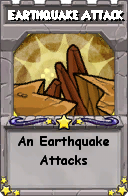 Wizard101 School 16 spell card: Earthquake Attack, Spell ID 13354
