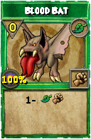 Wizard101 Life spell card: Blood Bat, Spell ID 13357