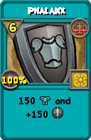 Wizard101 Balance spell card: Phalanx, Spell ID 13376