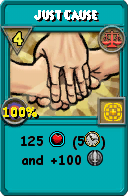 Wizard101 Balance spell card: Just Cause, Spell ID 13380