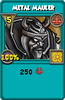 Wizard101 Balance spell card: Metal Mauler, Spell ID 13396