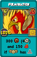 Wizard101 Fire spell card: Fulmination, Spell ID 13401