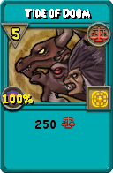 Wizard101 Balance spell card: Tide of Doom, Spell ID 13414