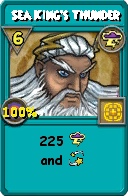 Wizard101 Storm spell card: Sea King's Thunder, Spell ID 13419