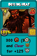 Wizard101 Fire spell card: Boiling Heat, Spell ID 13423