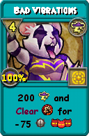 Wizard101 Storm spell card: Bad Vibrations, Spell ID 13432